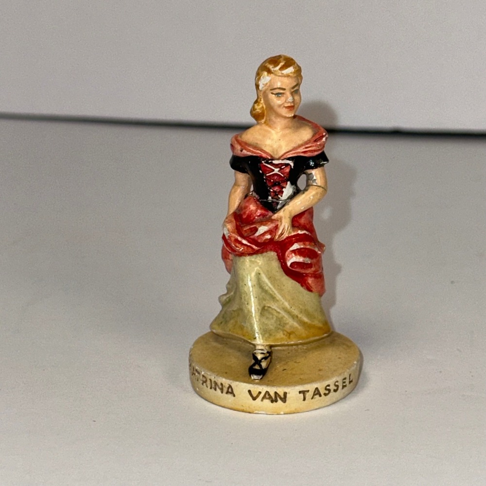 Vintage Katrina Van Tassel Figurine 1956 CW Baston Doll Collectible